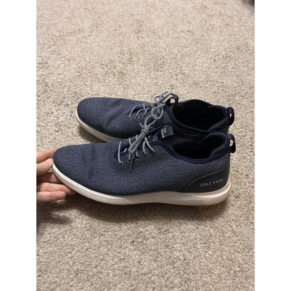 Cole Haan Men's Grand Plus Essex Distance Knit Oxford Shoes in size 11.5 Navy‎